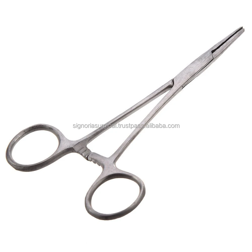 Stainless Steel Hemostatic Forceps Surgical Hemostat Locking Clamps