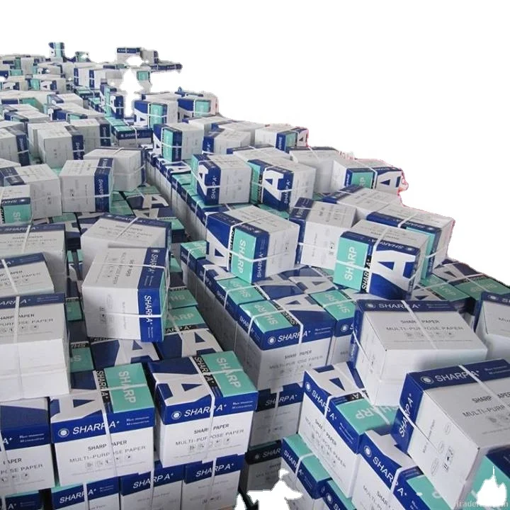 A4 Copy Paper, A3 Copier Paper, A5 Copy PAPER 500 Sheets Per Ream 5 Reams Per Box 1560 Boxes Per 20ft Container with Pallets