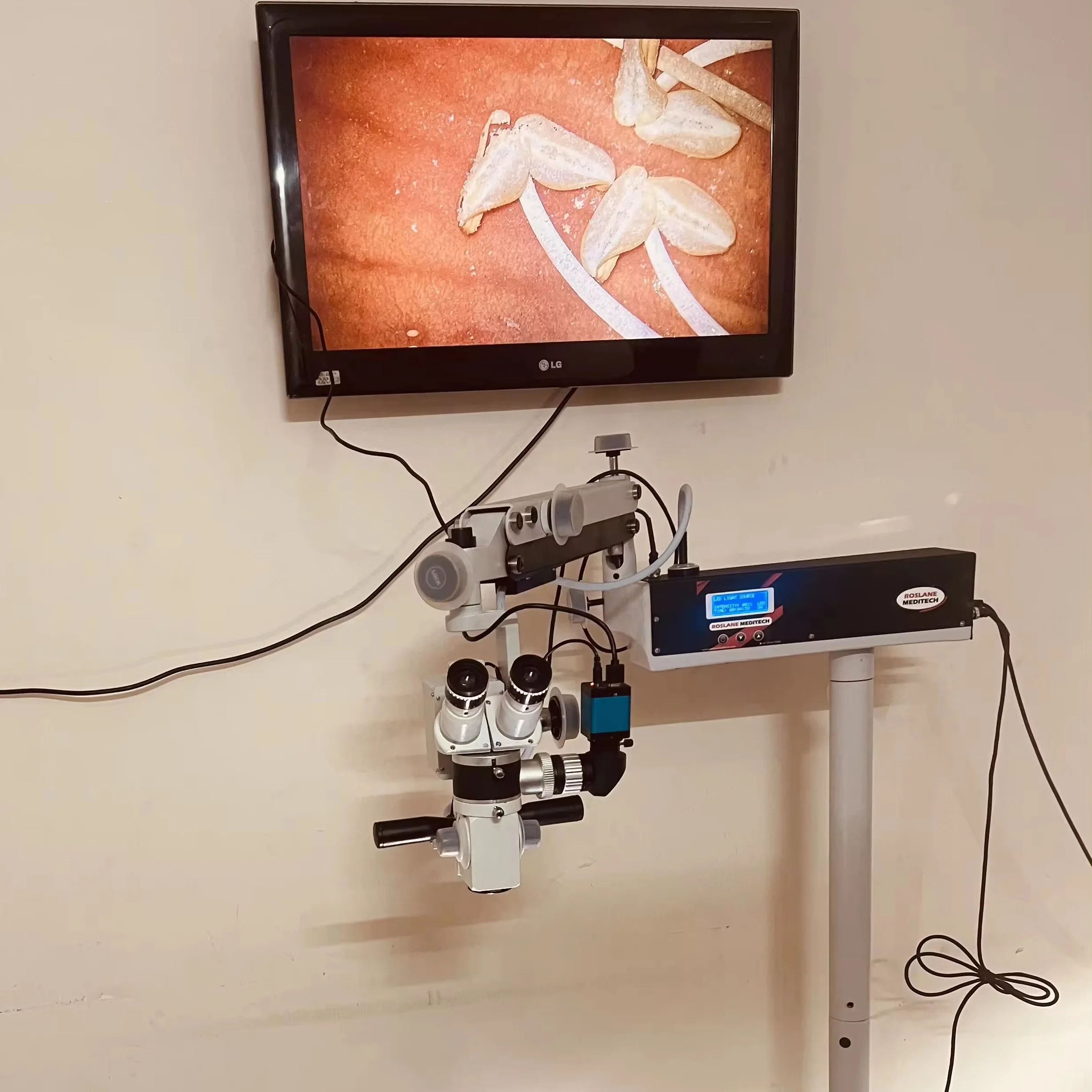 Electric Wet Lab Microscope for Ophthalmology, ENT & Hand Surgeries Educational Purpose Durable Steel Plastic & Metal Materials