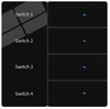 4-Gang Switch Black