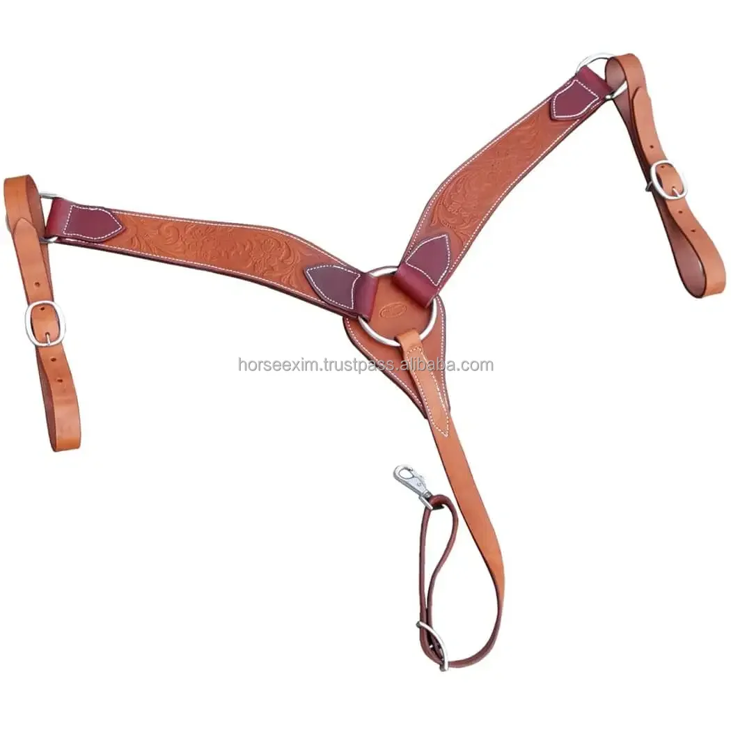 Horse Breastplate Indian Leather Heavy Duty All Purpose Western Horse