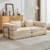 Beige + Chenille + 2 posti