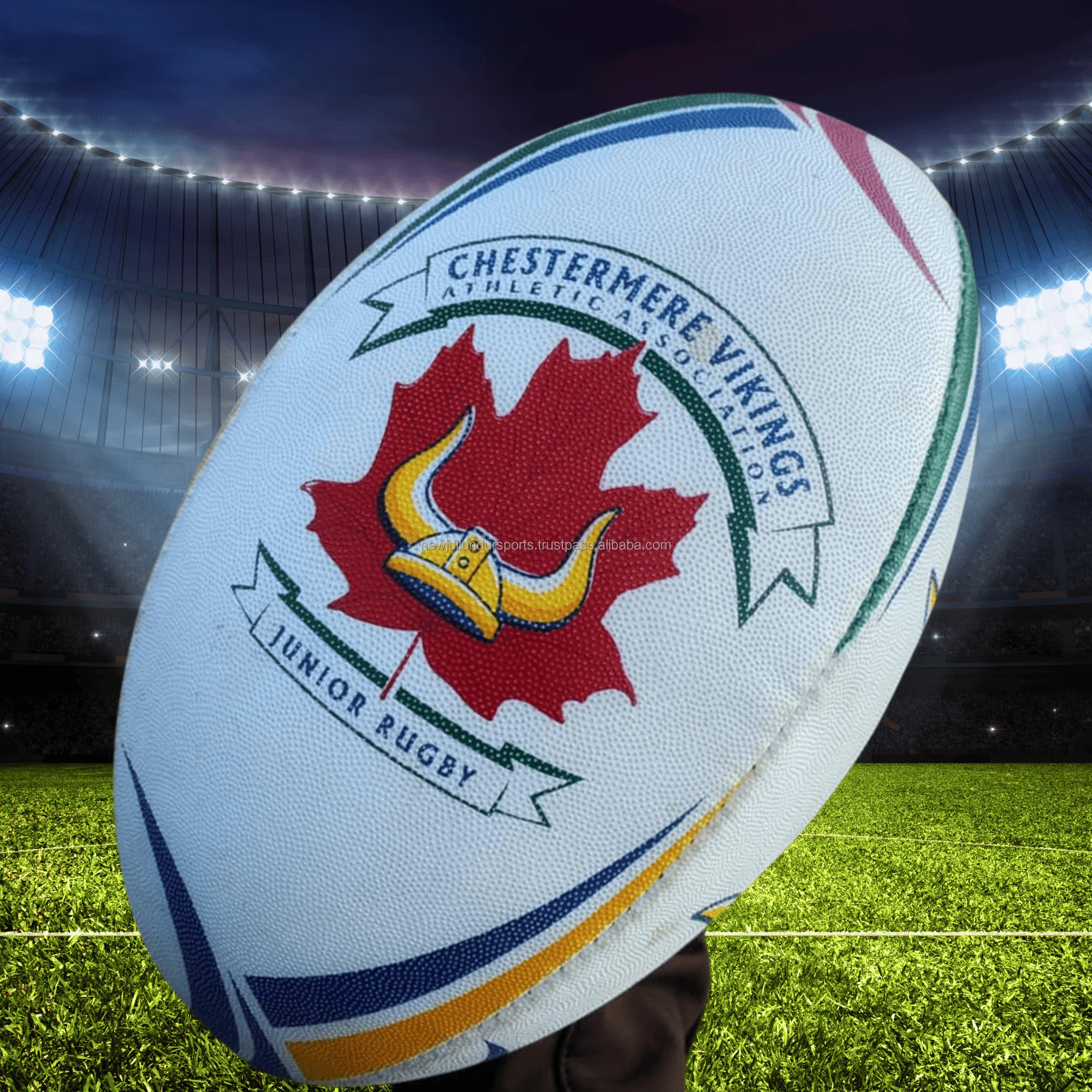High Quality Practice Rugby Ball NRL League Training Rugby Ball Manufacturer with Customized Branding Rubber Match Rugby Balls
