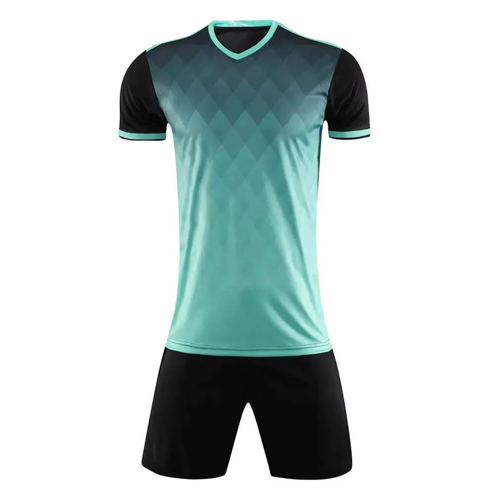 Soccer Team Uniform Set Custom Printed Numbers Names Logos Breathable High Quality Polyester Fabric Unisex Adult Best