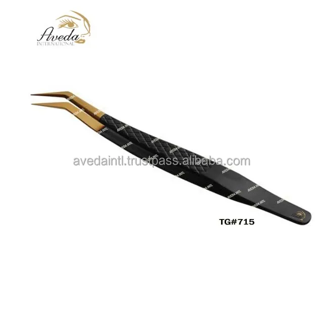 Rainbow Color S Shape Tweezers For Eyelash Extension High Quality