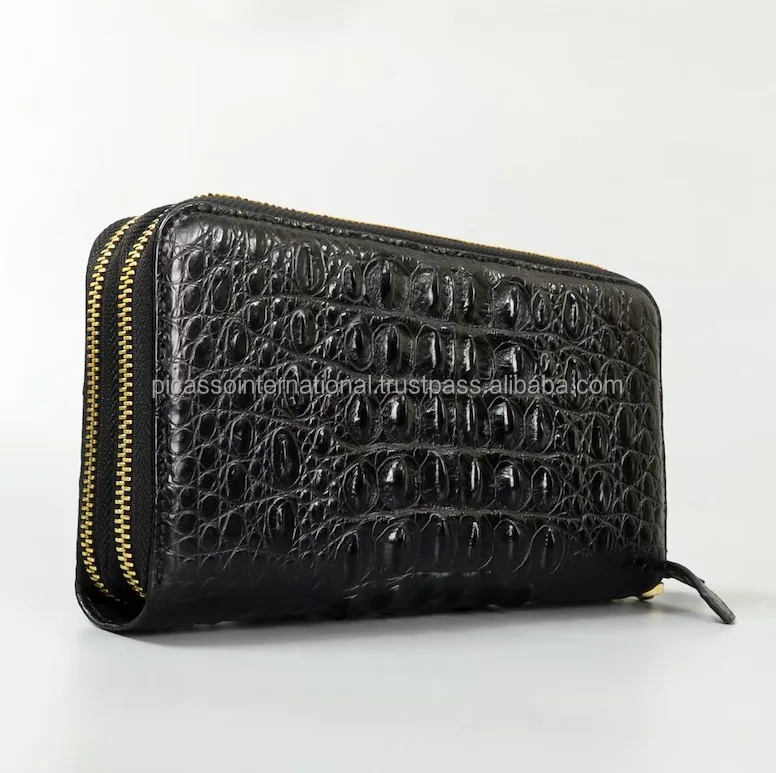 Modern Design Top Quality Open Closure Stylish Look Cotton Lining Material 100% Genuine Leather Women Wallet from India