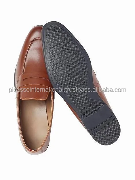 Customized Logo Modern Design Best Quality Formal Casual Office Party Wear Men's Genuine Leather Shoes from Indian Exporter