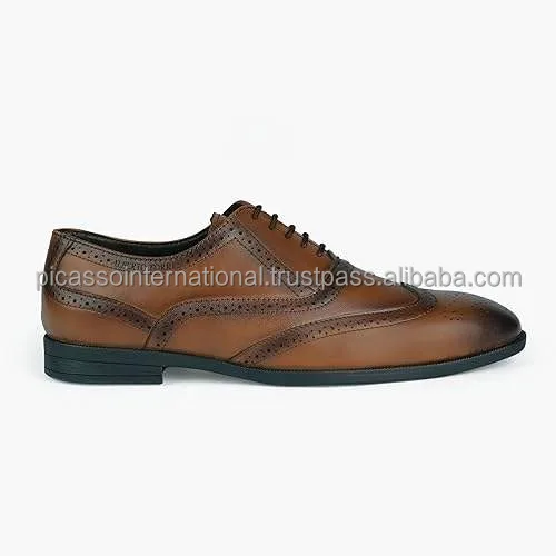 Excellent Quality Full Grain Antique Italian Genuine Leather Formal Casual Office Party Wear Shoes from Indian Exporter