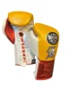 Golden Yellow & Metalic Red & White