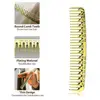 9 pcs Gold Plating Hair Cutting Comb