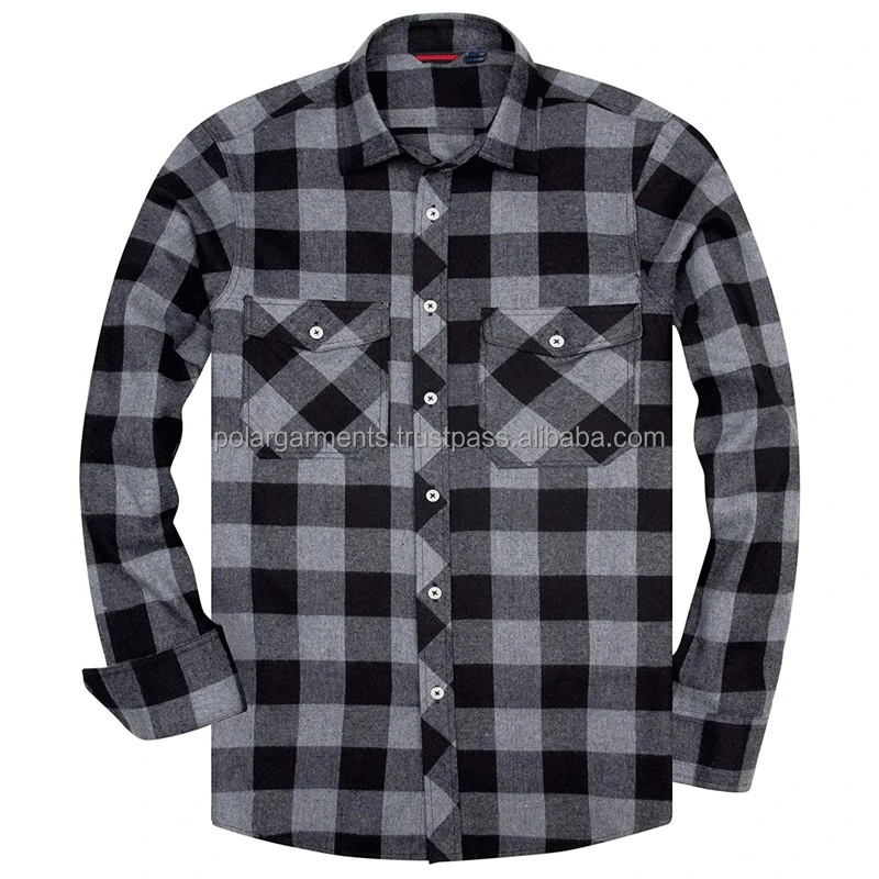 Shop Men's Motorcycle Armored Flannel Shirt In Black & White - Foto 8