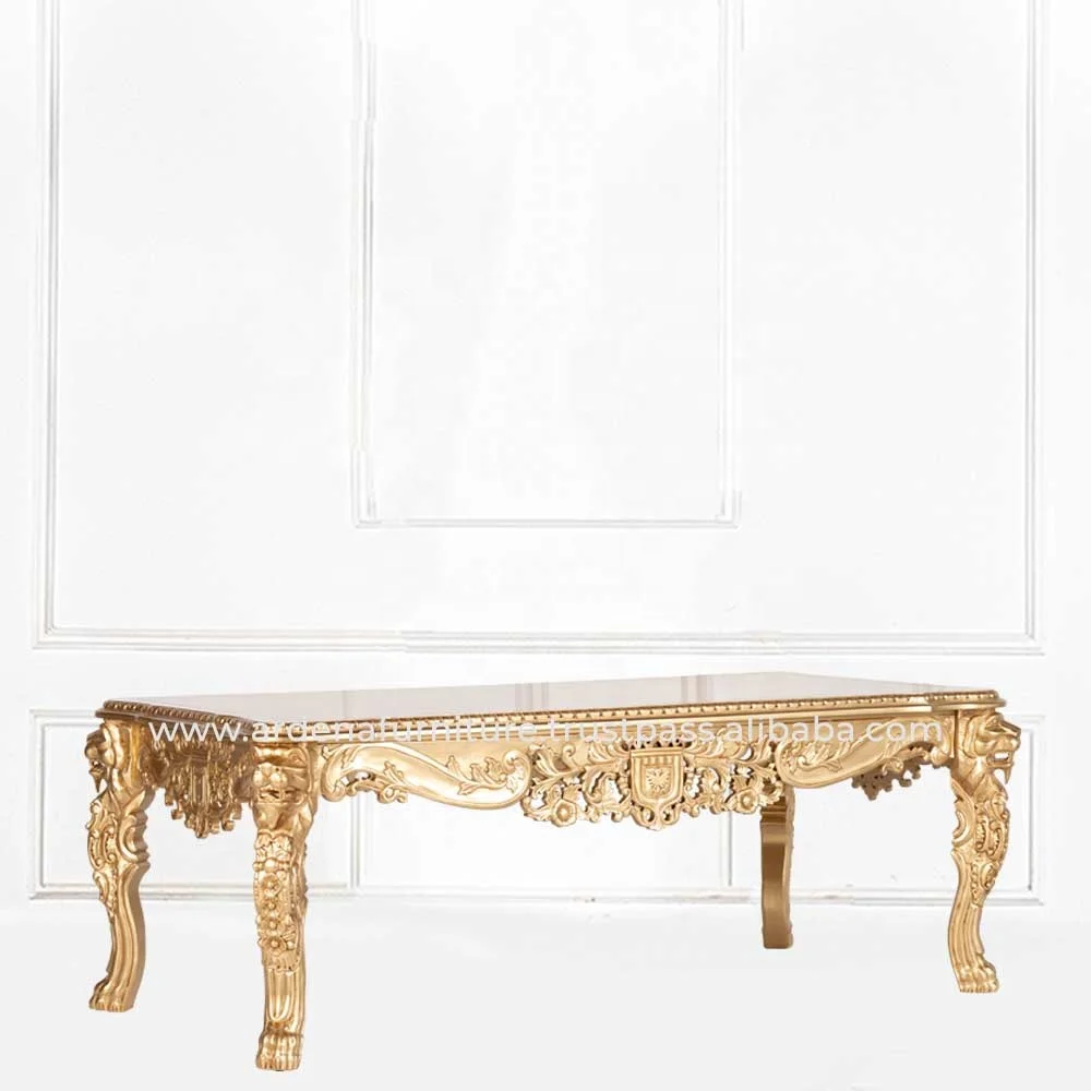Exquisite Victorian Style Solid Wood Hand Made Lion Head Dining Tables for Banquet Living Room Furniture