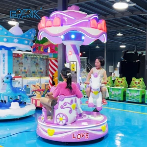 Wholesale Indoor 3 Seat Carousel Game Play for Children Riding Carousel for Coin Operated Carousel Center