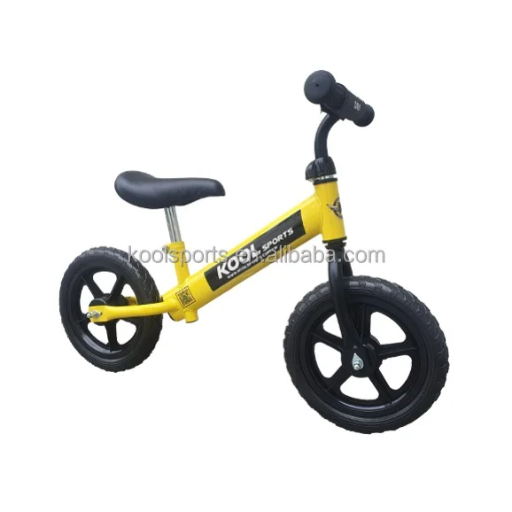 yellow push bike