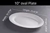 10" oval Plate