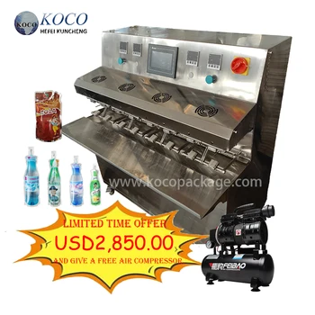 KOCO Semi Automatic standing spout pouch filling machine for juice/milk/drinking water doypack filling machine