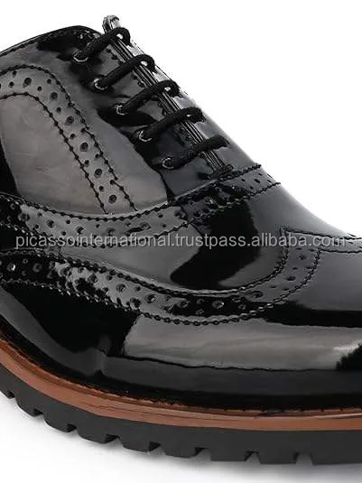 Customized Logo Top Quality Classic Design Formal Casual Office Party Wear Men's Full Grain Italian Genuine Leather Shoes