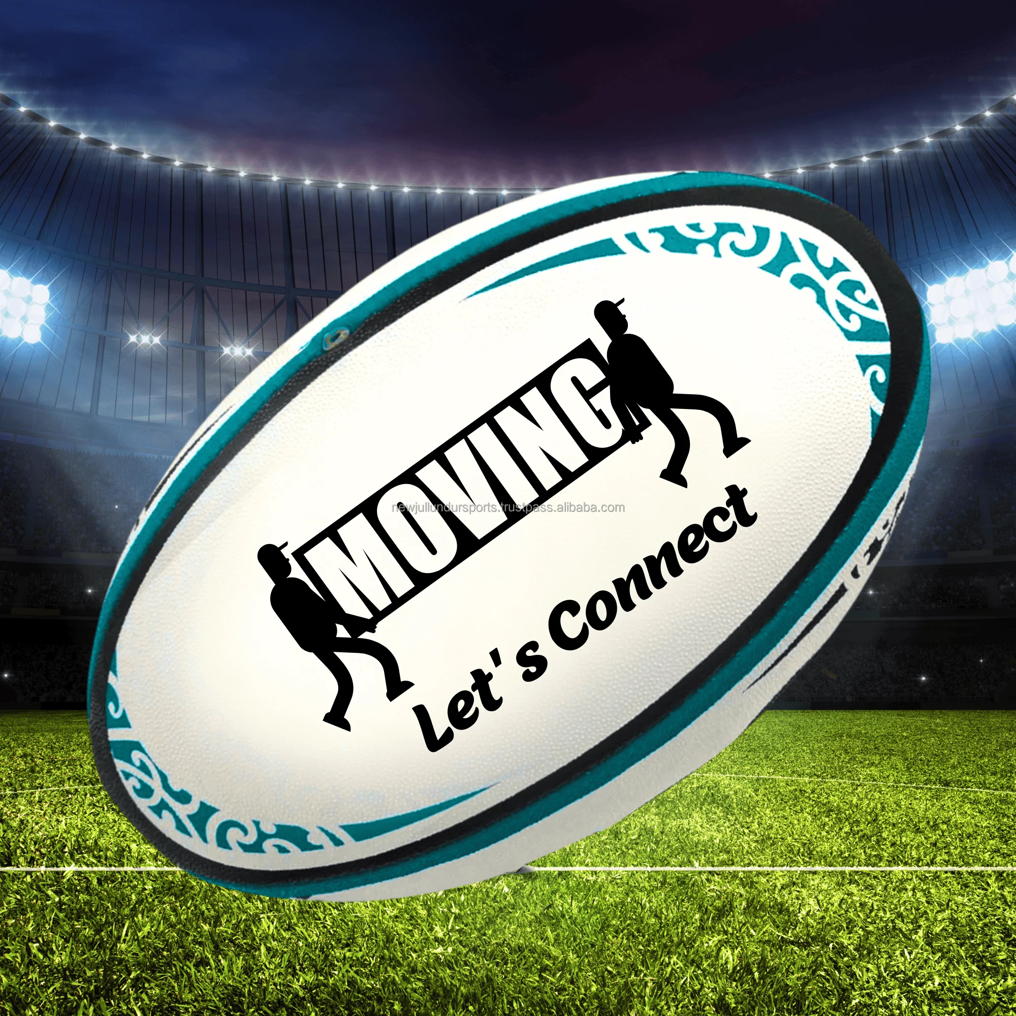 High Quality Practice Rugby Ball NRL League Training Rugby Ball Manufacturer with Customized Branding Rubber Match Rugby Balls