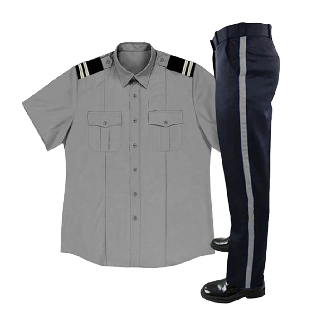 custom-color-security-guard-uniform-shirt-navy-men-breathable-office