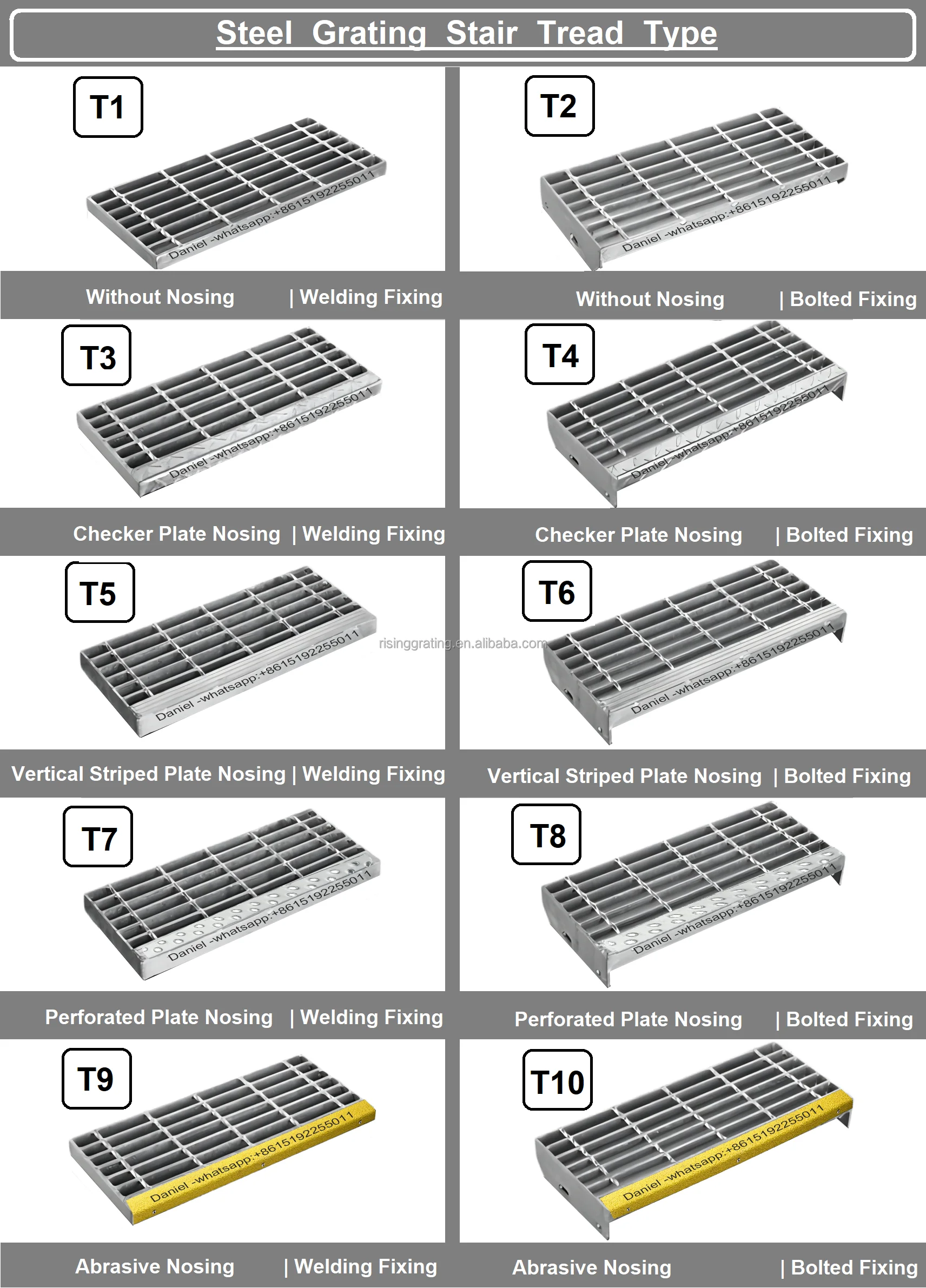 Weldlok Steel Grating Stair Treads With Abrasive Nosing - Buy Outdoor ...