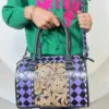 Purple & Black Checkered