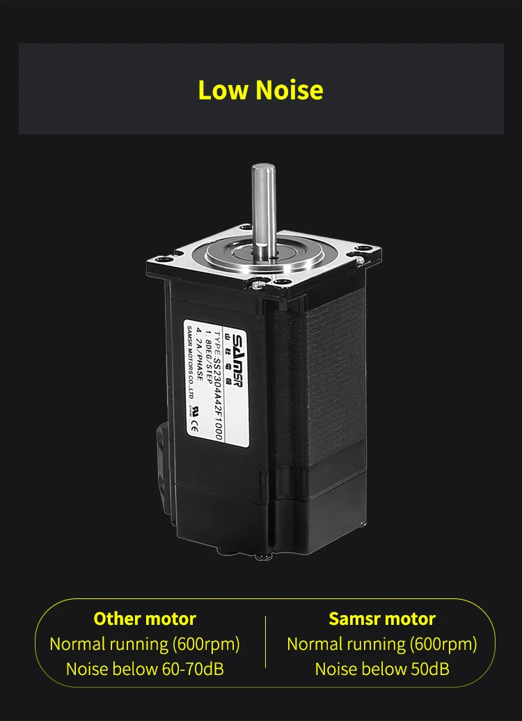 Samsr Low Price SS2304A42A Step Stepper Motor Micro High Torque Hybrid Nema 23 Nema23 for Industrial Automation Equipment CNC