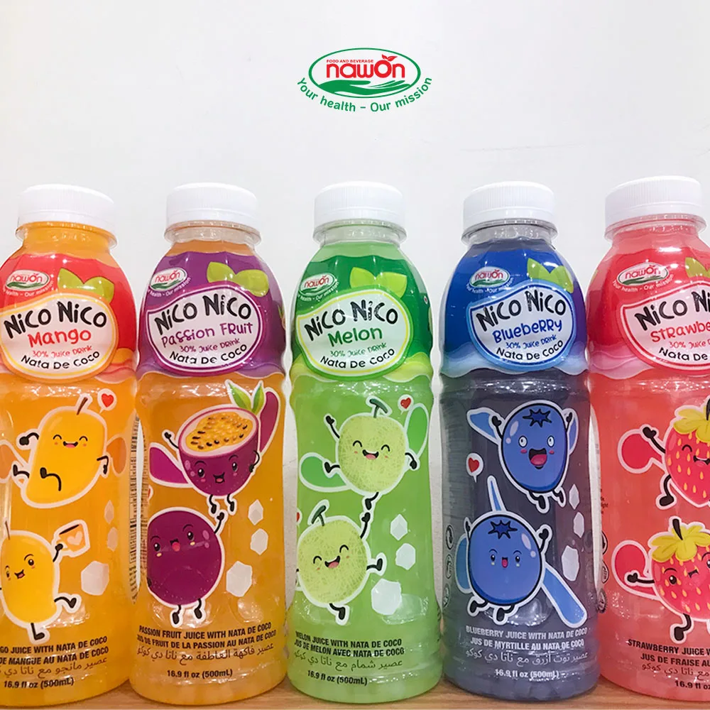 Nico Nico Exotic Drink - Passion Fruit Juice with Nata De Coco