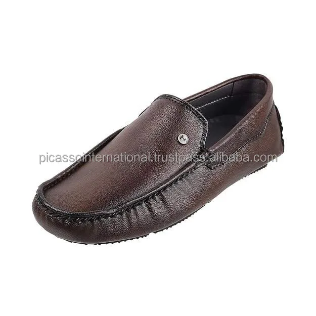 Eye Catching Design Top Quality Casual Wear Oxford Trendy Office Business Genuine Leather Formal Loafer Shoes for Men