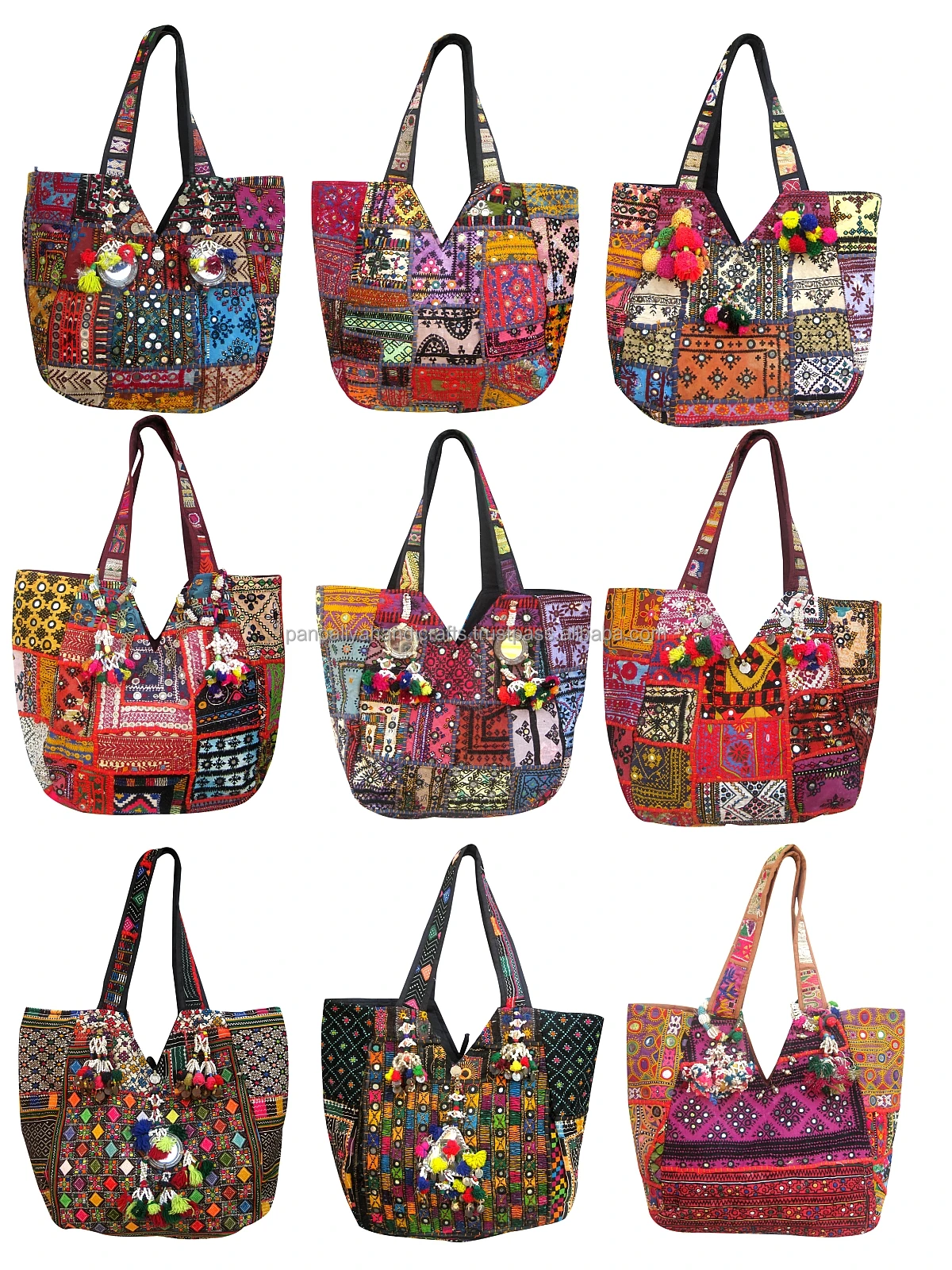 Designer Indian Vintage Banjara Bag tribal ethnic Boho mirror work Bag tote  bag