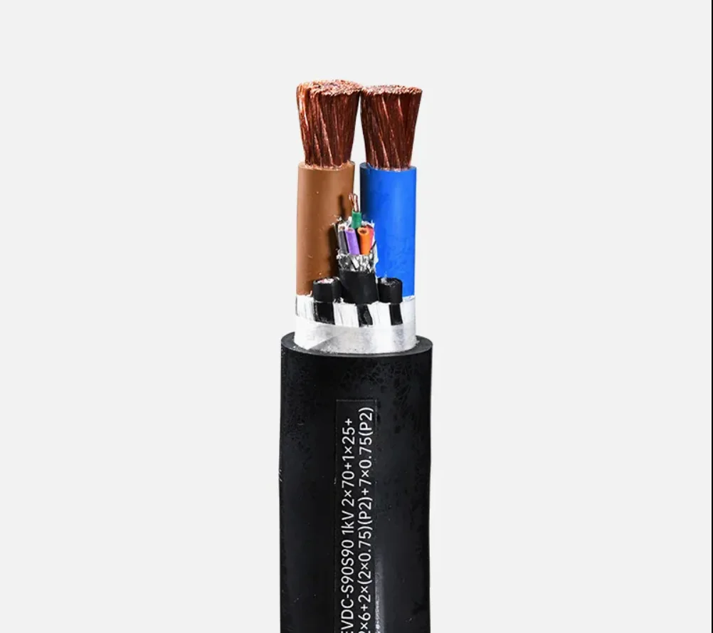 High Voltage 450/750V EVVR Cable for EV Charger Overhead PVC Insulation Pure Copper Conductor New Energy Car Vehicle Power Cable