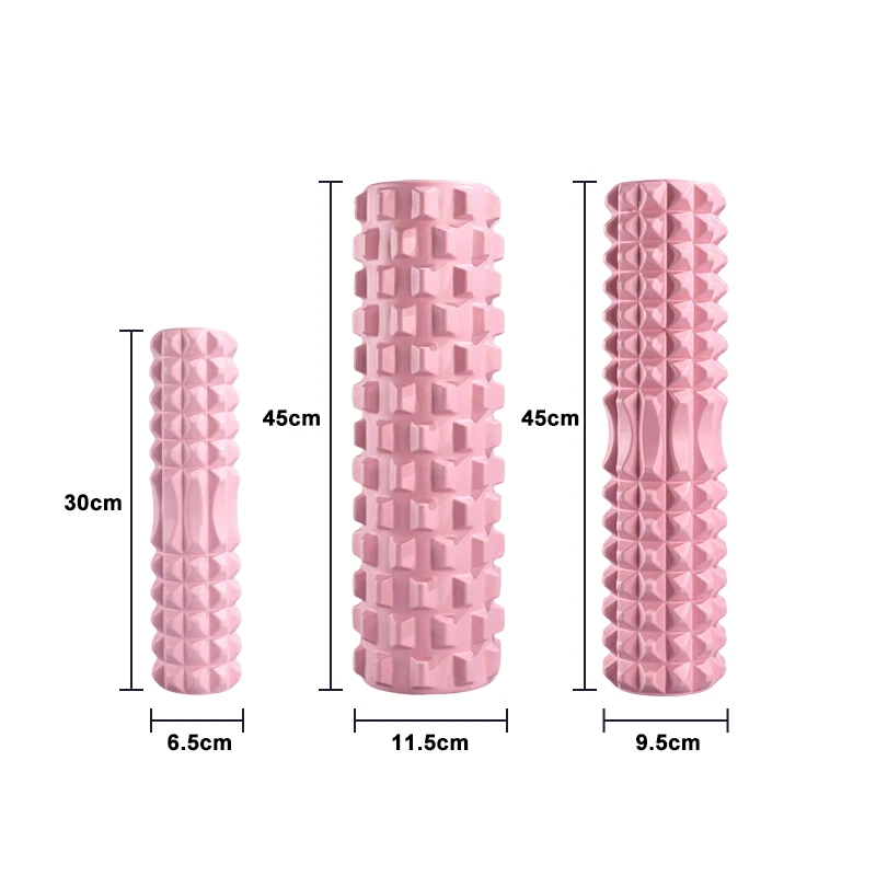 Long Wolf Tooth EVA Foam Roller Hollow Yoga Massage Stick Axis for Deep Muscle product detail 2