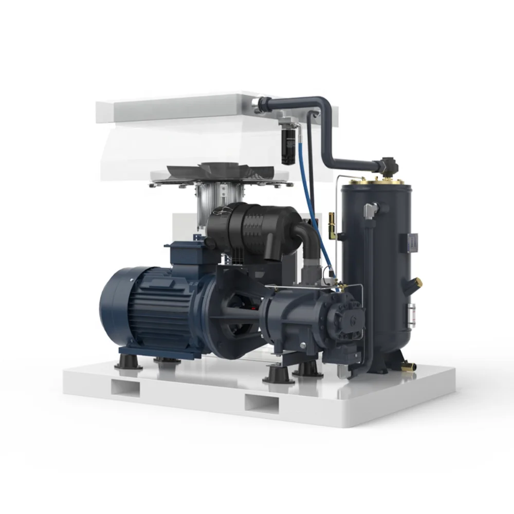 Energy Saving Silent Oil Free PM VSD Rotary Screw Air Compressor 7.5-75kW 8-13bar CE for Industrial Use