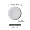 8 inch White
