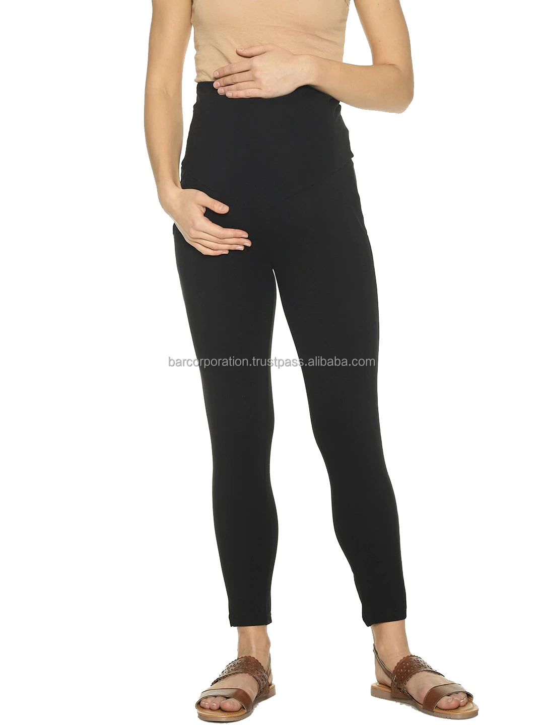 Pregnancy Women's Maternity Tie Dyed Leggings Adjustable Waist