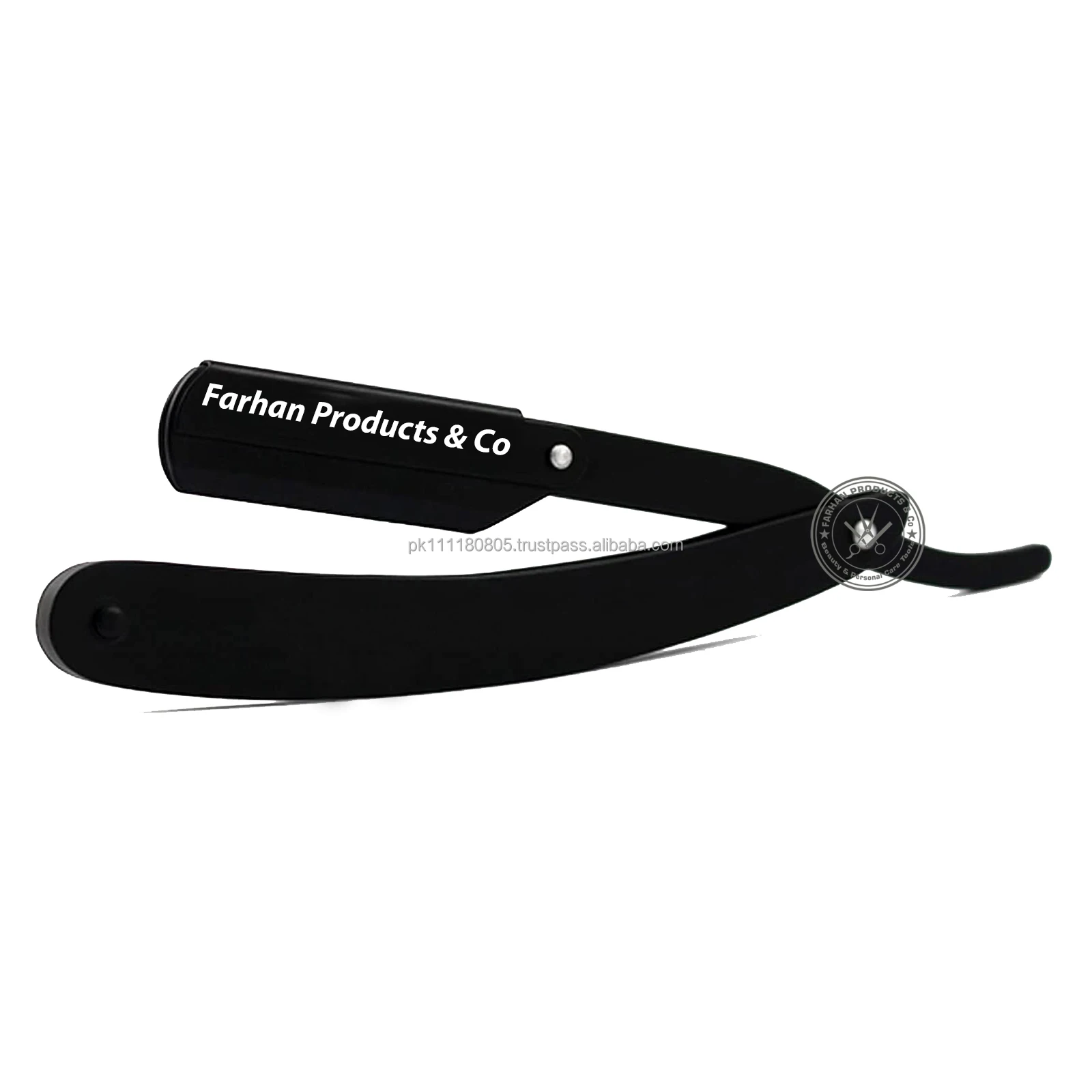 Men's Shaving Barber Tools Hair Razor Antique Black Folding Shaving Knife Stainless Steel