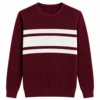 Burgundy - White