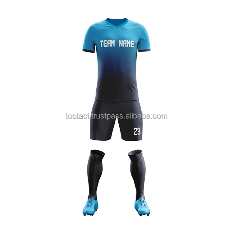 Full Set Soccer Uniform Custom Sublimation Jersey Sets Hot Sale In