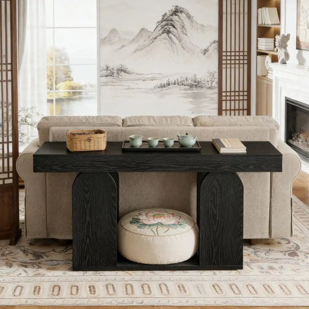 Elvarenae Alder Open-Shelf Console Table — product detail