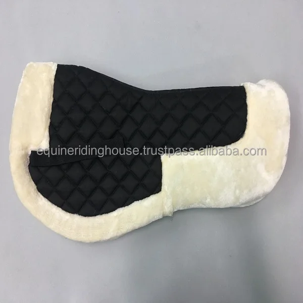 Horse Saddle Racing Pad Jumping Blanket White Black Horse Saddle Non Slip Cotton Pad Comfortable