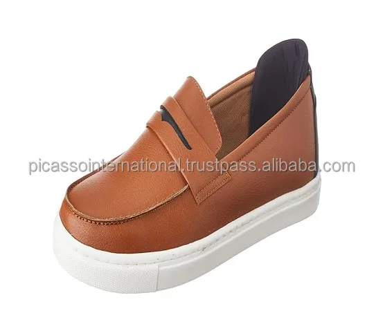 Competitive Price Unique Design Custom Logo Factory Made High Quality Cow Hide Genuine Leather Loafer Shoes for Bulk Purchase