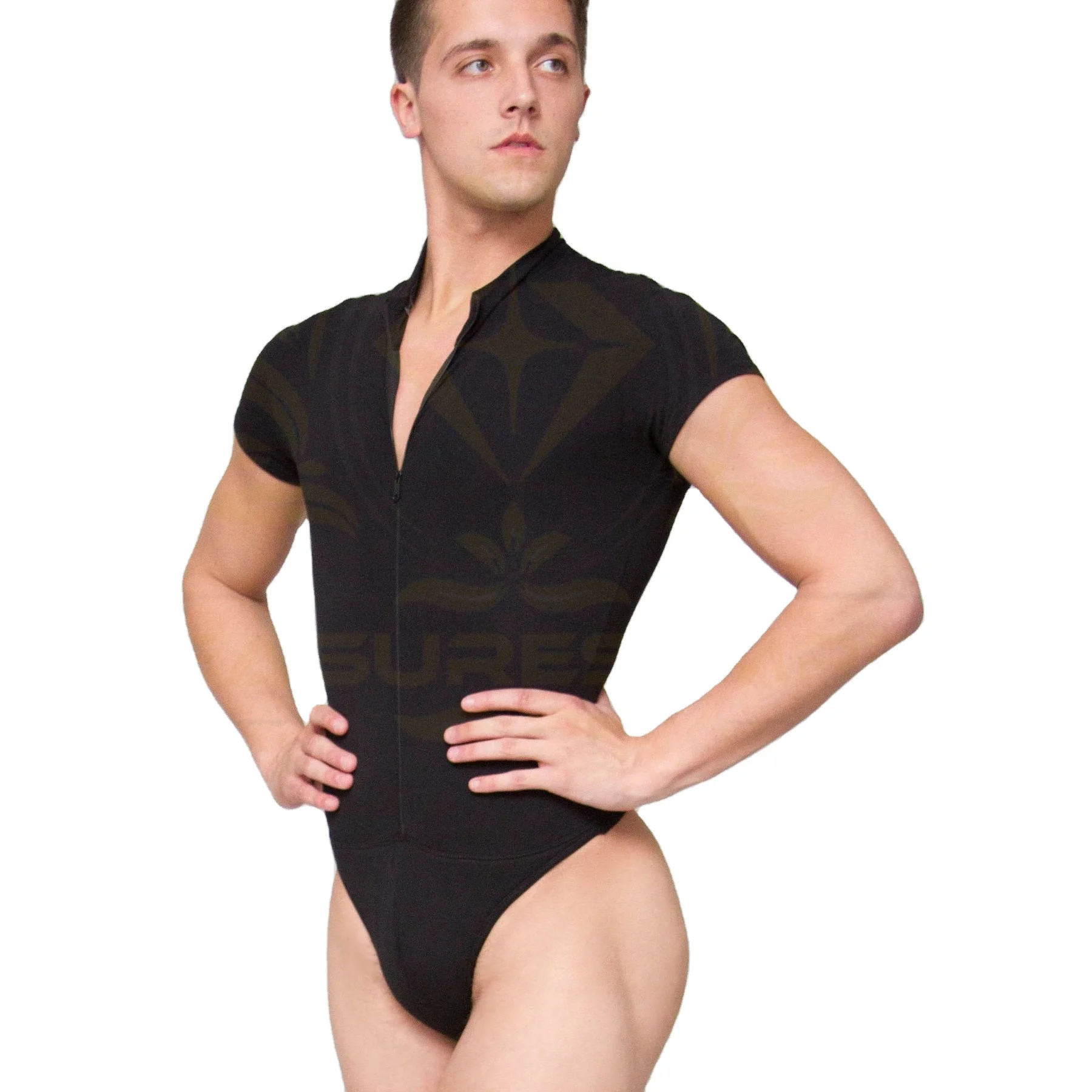 Wear Moi Horacio Short Sleeve leotard with built in dance belt