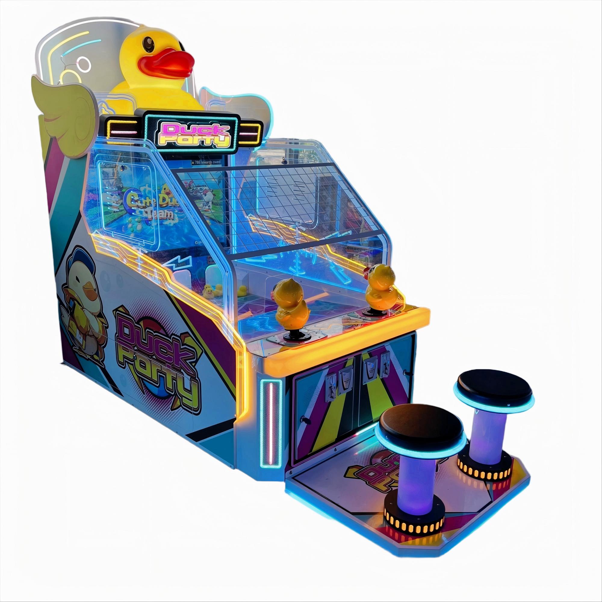 Детска вътрешна водна стрелба с патици, игра с монетоприемник, дървена играчка като награда за деца над 6 години за търговски центрове