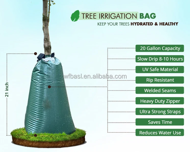 Tree Watering Bag 20 Gallon Water Bags For Trees Slow Release Drip ...