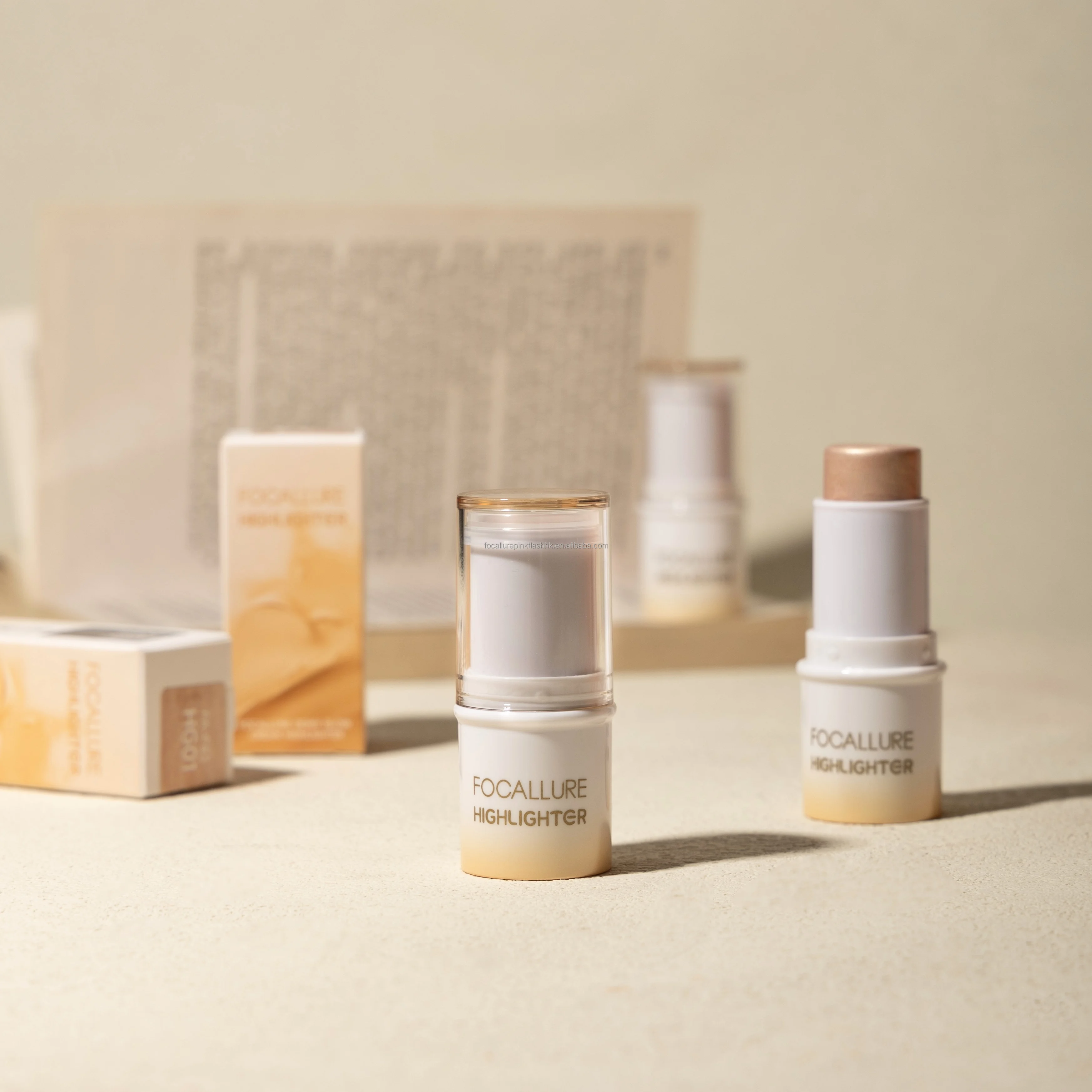 Focallure F43 Cosmetics Skin Glow Bronzer Highlighters Waterproof