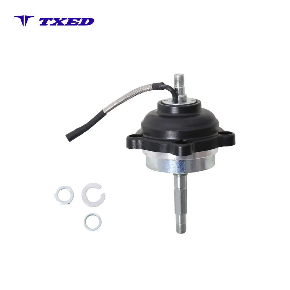 Aluminum Alloy Shock Absorption Rubber 3/8" Steel Axle Disc Brake Compatible Electric Bicycle Front Hub