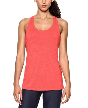 Custom yoga plus workout custom red ciolor o neck collar gym women tank tops