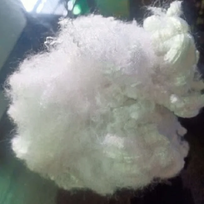 20D H Slick White Hollow 100% Polyester Staple Fibers Recycled PSF Vikohasan Supplier Flame Retardant Glass Filling Spinning