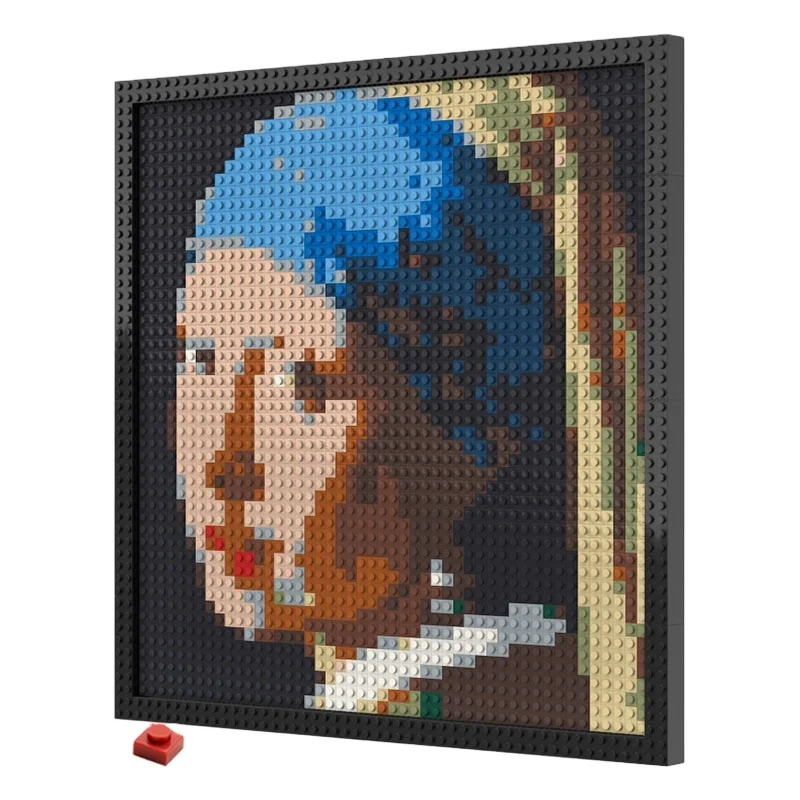 Pixel Art Building Blocks 48X48 Dots Bricks 1x1 Wall Portraits DIY Home Decor Compatible with LOGO Toys and Gifts