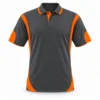 Charcoal and orange