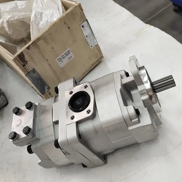 Diesel Engine Hydraulic Gear Pump 705-52-30281 Loader Pump WA470-6 WA450-3 Hydraulic Pump Ass'y